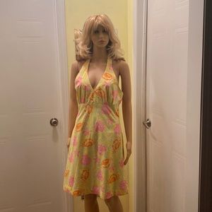 Lily Pulitzer Halter beach dress with matching bag